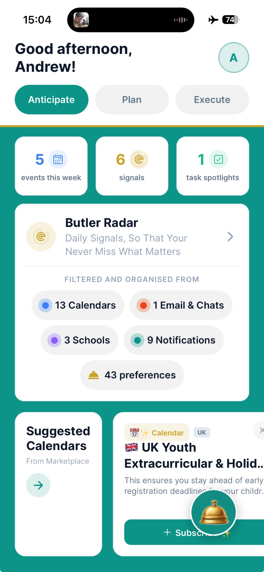 Butler app: Anticipate — Your feed catches what matters